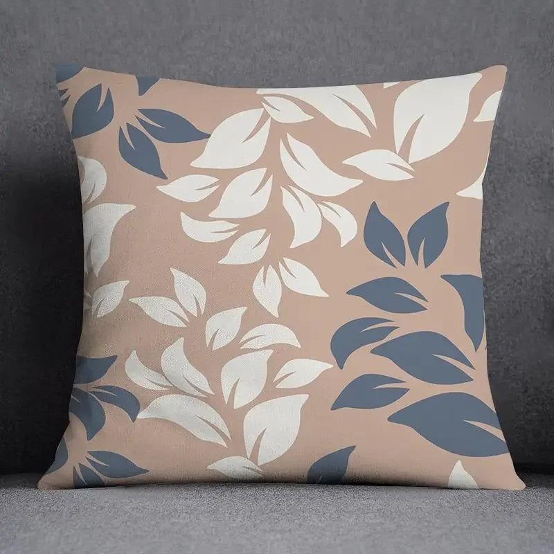 Axyaa Floral Geometric Pillowcase Set Home Decor