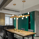 Axyaa Nordic Art Dining Pendant Light Bar Chandelier, American Retro Inn Decor