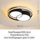 Axyaa LED Ceiling Light: Modern Minimalist Bedroom Chandelier for Living Room, Children's Room