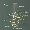 Axyaa Nordic Home Decoration Stair Chandelier Living Room Bedroom Dining Room Pendant Lights Ceiling Light Indoor Lighting