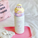 Axyaa Cartoon Vacuum Insulated Stainless Steel Water Bottle with Double Drinking Straw Cup