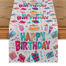 Axyaa Birthday Celebration Table Runner for Family Parties and Kitchen Decor