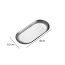 Axyaa Stainless Steel Oval Jewelry Display Tray Palette Holder Organizer