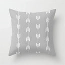 Axyaa Geometric Pillow Covers: Modern Grey Polyester Throw Pillow Cover