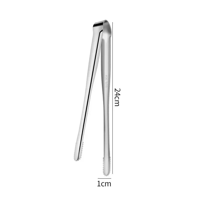 Stainless Steel Food Clamp by Axyaa: Long-handled Tongs for Cooking Utensils