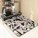 Axyaa Stripe Pattern Kitchen Drying Mat - Coasters, Placemat