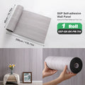 Axyaa 3D Partition Splicing Stickers Self-Adhesive Foam Roll Set for Indoor Use