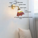 Axyaa Clear Glass Copper Arm LED Wall Lamp Sconce Modern Indoor Bedroom Decor