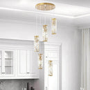 Axyaa Crystal Chandelier Pendant Light for Luxury Living Room and Bedroom