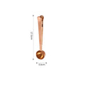 Axyaa Stainless Steel Coffee Scoop with Clip, Multifunctional Mixing Spoon & Sealing Tongs