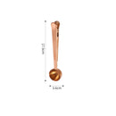 Axyaa Stainless Steel Coffee Scoop with Clip, Multifunctional Mixing Spoon & Sealing Tongs