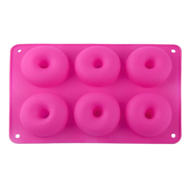 Axyaa Silicone Donut Mold: Non-Stick DIY Baking Pastry Tools for Cakes, Cookies & Chocolates