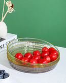 Axyaa Round Fruit Tray Tea Table Cake Tray for High Grade Dried Fruits