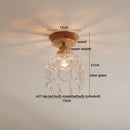 Axyaa Amber Glass LED Ceiling Lights Home Decoration Kitchen Restaurant Modern Ceiling Lamp