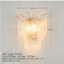 Axyaa Gold Crystal Chandelier Ceiling Lamp Modern Living Room Bedroom Decor