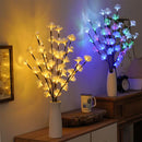 Axyaa Fiber Optic Branch Light: Battery-Powered Garden Decor, Party, Christmas, Home Lighting