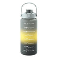 Axyaa Gradient Color Sports Water Bottle with Straw and Handle