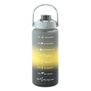 Axyaa Gradient Color Sports Water Bottle with Straw and Handle