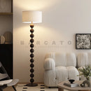 Axyaa White Solid Wood Floor Lamp for Living Room Bedroom Study