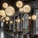 Axyaa Nordic Moon Pendant Lights - Elegant Home Chandelier for Living Room, Bedroom, or Dining Area