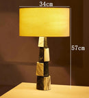 Axyaa Marble Splice Table Lamp - Retro Style, Energy Efficient & Luxurious