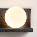 Axyaa Black Cave Stone Wall Lamp for Bedroom, Living Room, or Entryway