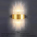 Axyaa Crystal Wall Lamp - Modern Luxury Bedroom Bedside Minimalist Hotel Lighting