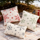 Axyaa Nordic Snowflake Jacquard Throw Pillowcase for Living Room Sofa Decor