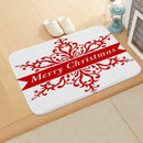 Santa Welcome Mat: Axyaa Christmas Claus Print Carpet for Home Decoration