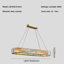 Axyaa Circle LED Pendant Chandelier for Modern Living Room Lighting