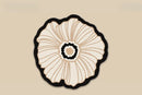 Axyaa Irregular Shape Flower Pattern Rug for Bedroom & Living Room