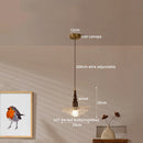 Axyaa Copper Glass Chandelier Pendant Light for Living Room Bedroom Bar
