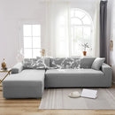 Axyaa Solid Color Waterproof Sofa Cover, Elastic Fabric, Full Bag Design