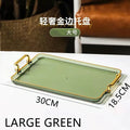 Axyaa Nordic Green Acrylic Tray for Tea Set & Jewelry Storage