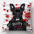 Axyaa Dog Cushion Cover 45x45cm Polyester Decorative Pillow Case Home Decor