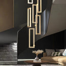 Axyaa Nordic Crystal LED Chandelier for Living Room Staircase and Indoor Lighting