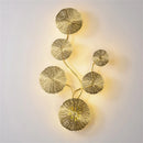 Axyaa Lotus Leaf Copper Wall Sconces for Elegant Home Lighting