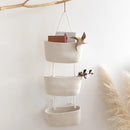 Axyaa 3-Layer Handwoven Wall Hanging Storage Basket - Multiuse Door Storage Pouch