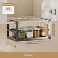 Axyaa Expandable Spice Rack Under Cabinet Organizer Shelf Storage