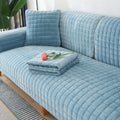Axyaa Winter Flannel Sofa Cover: Thick, Soft Plush, Non-Slip, Protective Seat Cushion