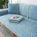 Axyaa Winter Flannel Sofa Cover: Thick, Soft Plush, Non-Slip, Protective Seat Cushion