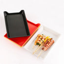 Axyaa Large Rectangular Skewer Tray for BBQ and Fried Skewers