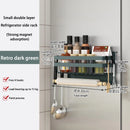 Axyaa Fridge Side Storage Rack for Kitchen Paper, Cling Film, & Spice Organization