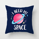 Axyaa Astronaut Theme Polyester Pillowcase Sofa Chair Cover 45x45cm