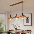 Axyaa Vintage Wood and Glass Chandelier - High-End Bedside Lamp for Bar & Restaurant