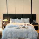 Axyaa High-End Jacquard Milk Fleece Winter 4-Piece Bed Set