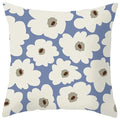 Axyaa Abstract Geometric Pillowcase in Nordic Blue Purple - Peach Skin Fabric