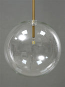 Axya Luxury Golden Glass Ball Chandelier - Modern Living Room & Bedroom Pendant Light
