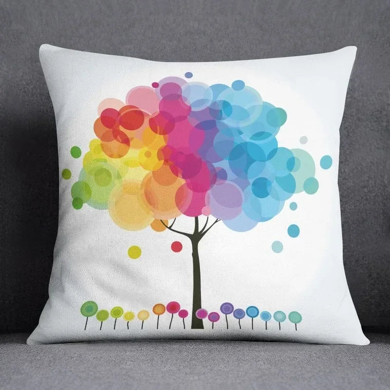Axyaa Abstract Pillowcase: Sofa Cushion Cover for Living Room & Bedroom
