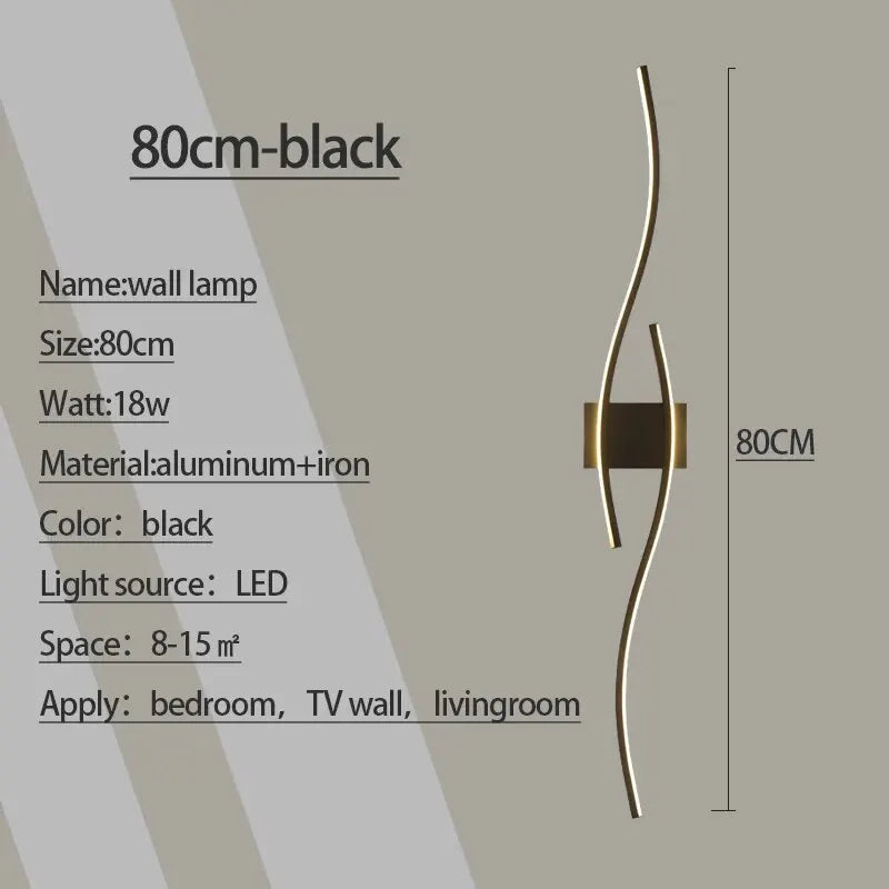 Axyaa Aluminum LED Wall Sconce for Modern Living Room Lighting